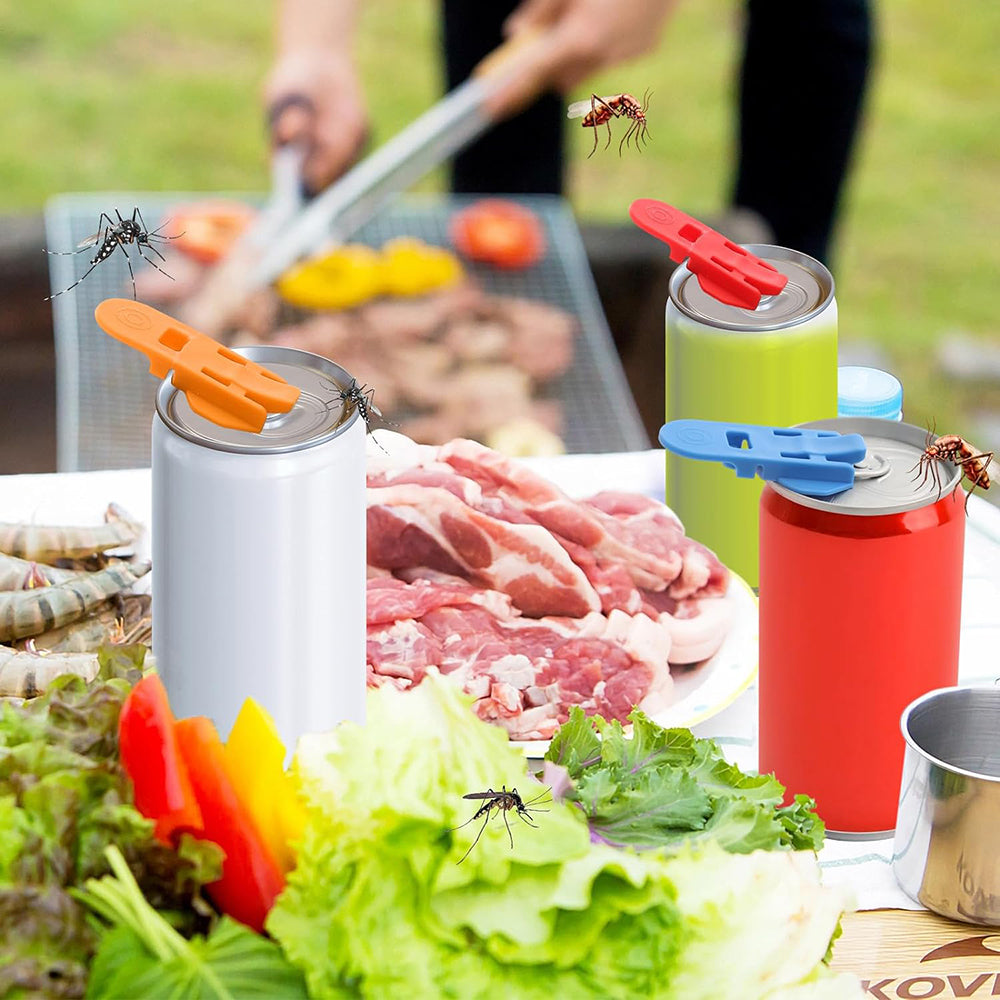 6pcs Dustproof And Insect Proof Simple Handheld Can Opener For Beer And Soda
