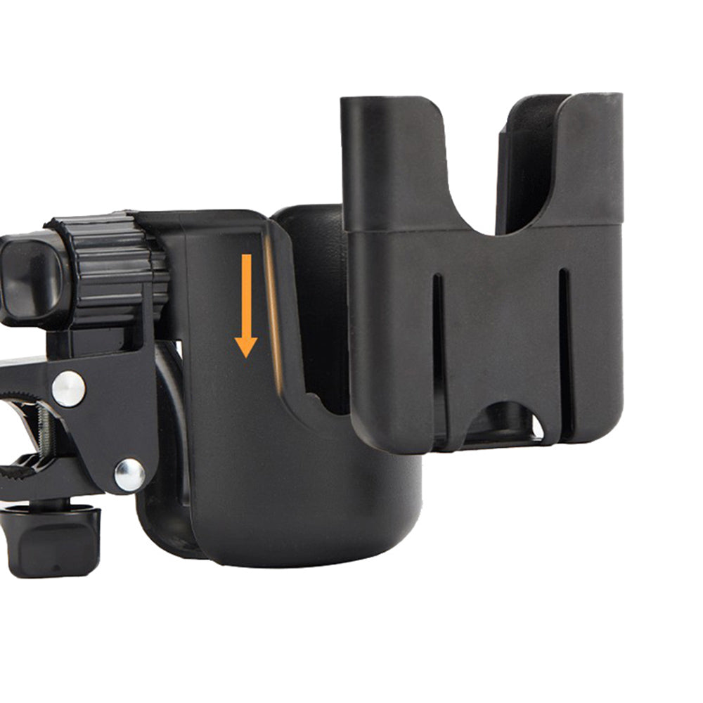 Convenient 2-in-1 Stroller Cup and Phone Holder for On-the-Go Parenting