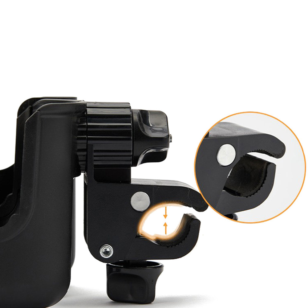 Convenient 2-in-1 Stroller Cup and Phone Holder for On-the-Go Parenting
