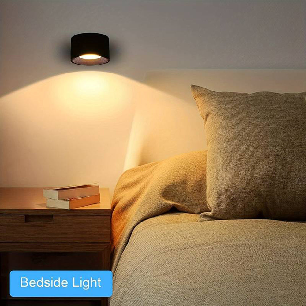 360° Rotatable Dimmable Touch Control Magnetic Ball Light LED Wall Sconce - USB Rechargeable