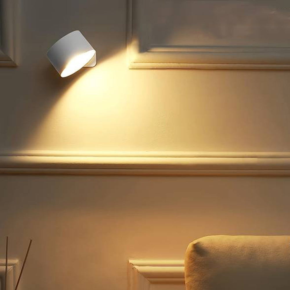 360° Rotatable Dimmable Touch Control Magnetic Ball Light LED Wall Sconce - USB Rechargeable