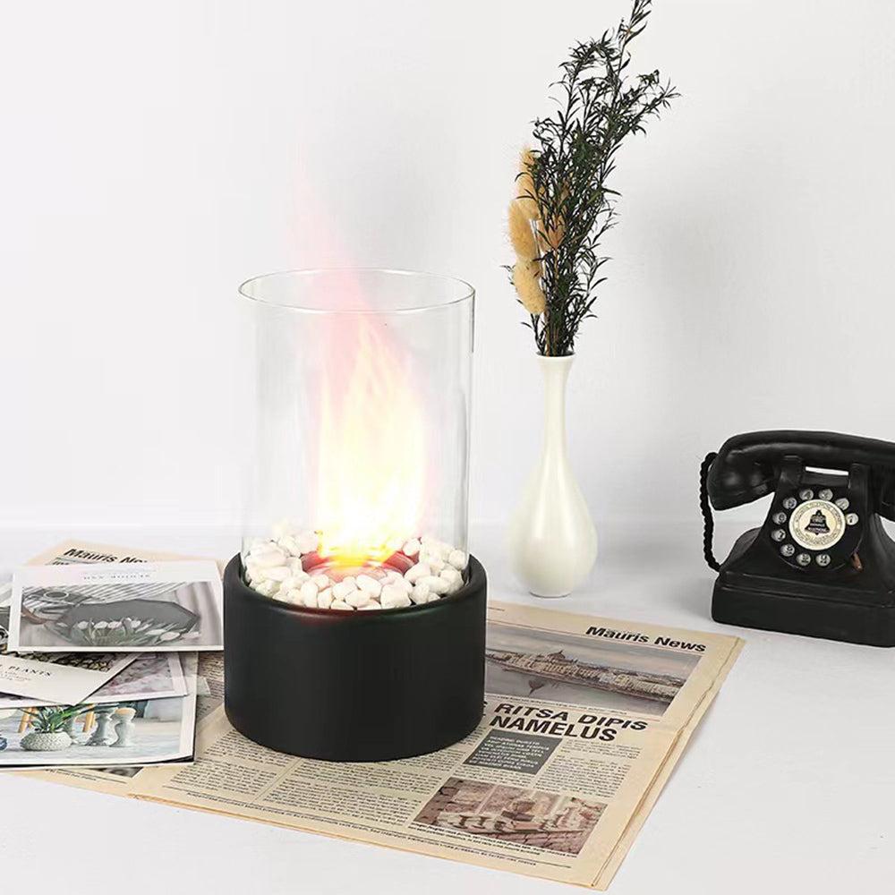 Indoor Outdoor Tabletop Rectangular Alcohol Fireplace