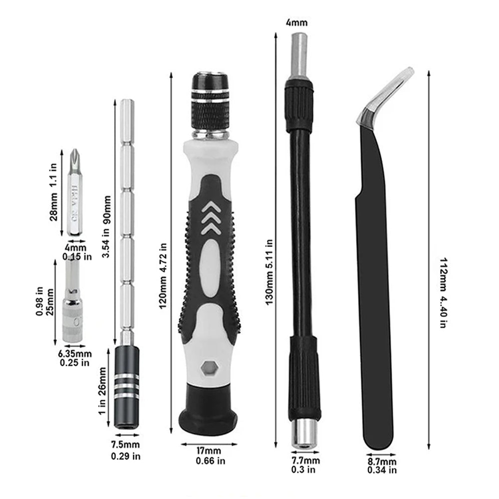 Precision 116 in 1 Magnetic Screwdriver Set Professional Repair Tool Kit