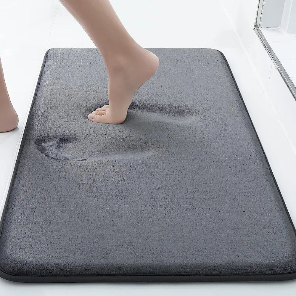 Super Absorbent Memory Foam Floor Mat Non-Slip Bathroom Rug