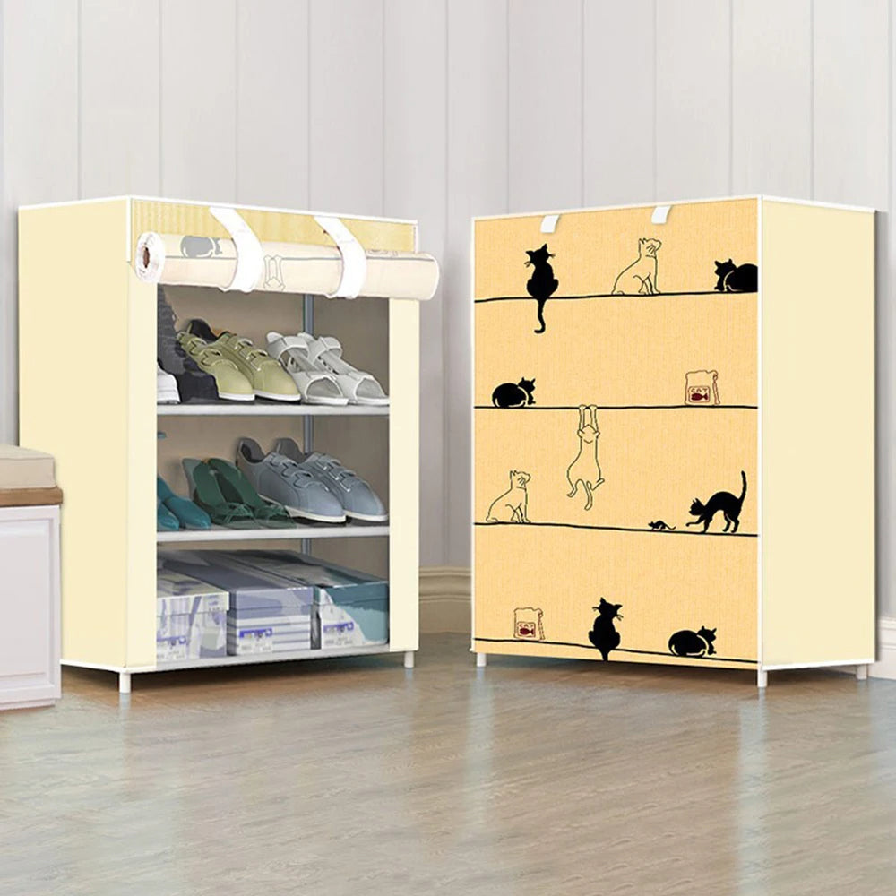 Nonwovens Fabric Dustproof Multilayer Shoes Cabinet Organizer for Simple Storage and Organization