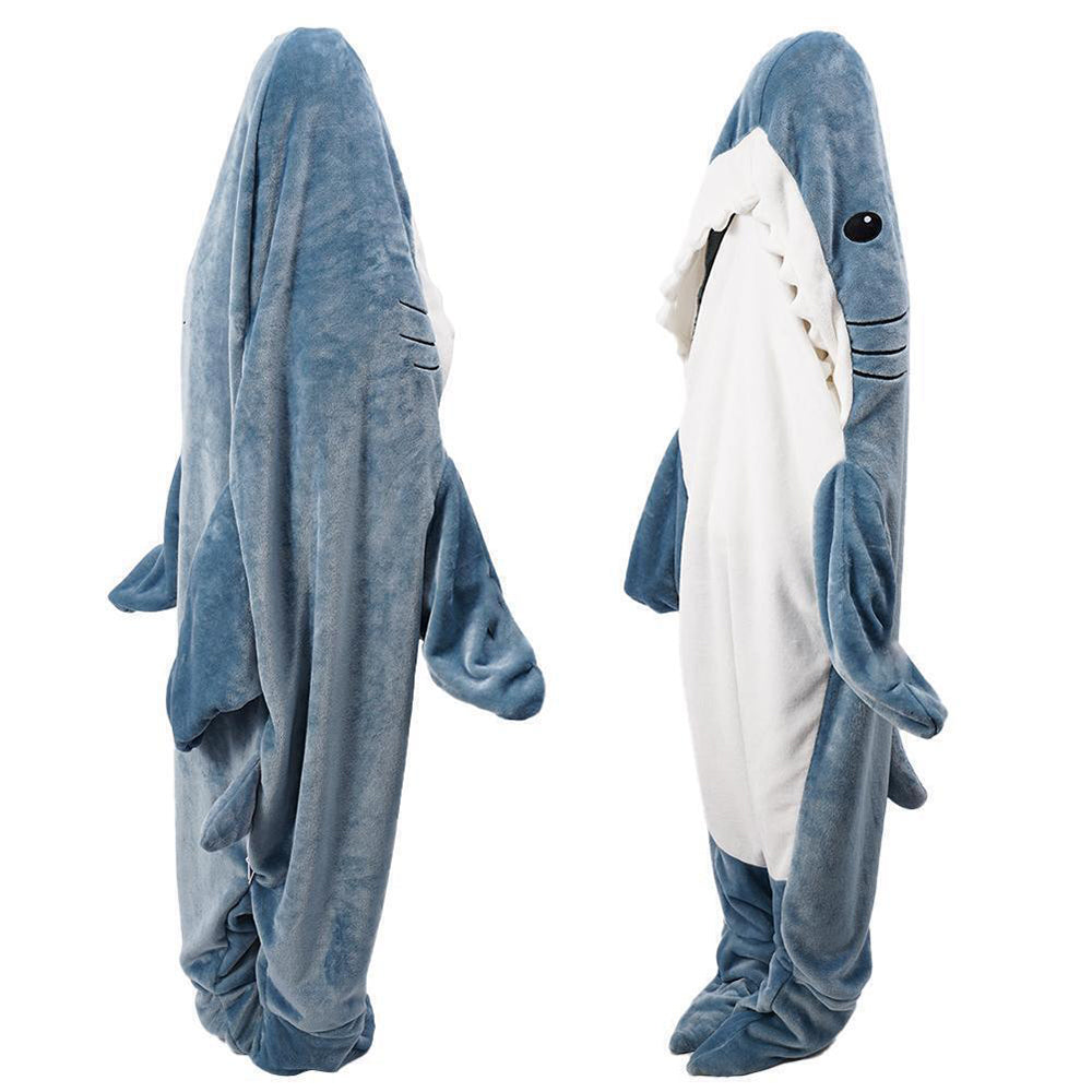 Funny Homewear Shark Onesie Sleeping Bag Winter Warm Blanket