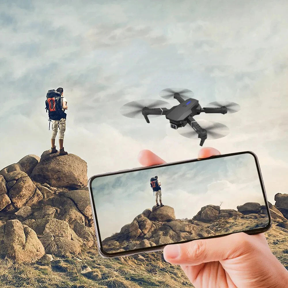 1080P Wide Angle Dual HD Foldable E88Pro 4K RC Drone