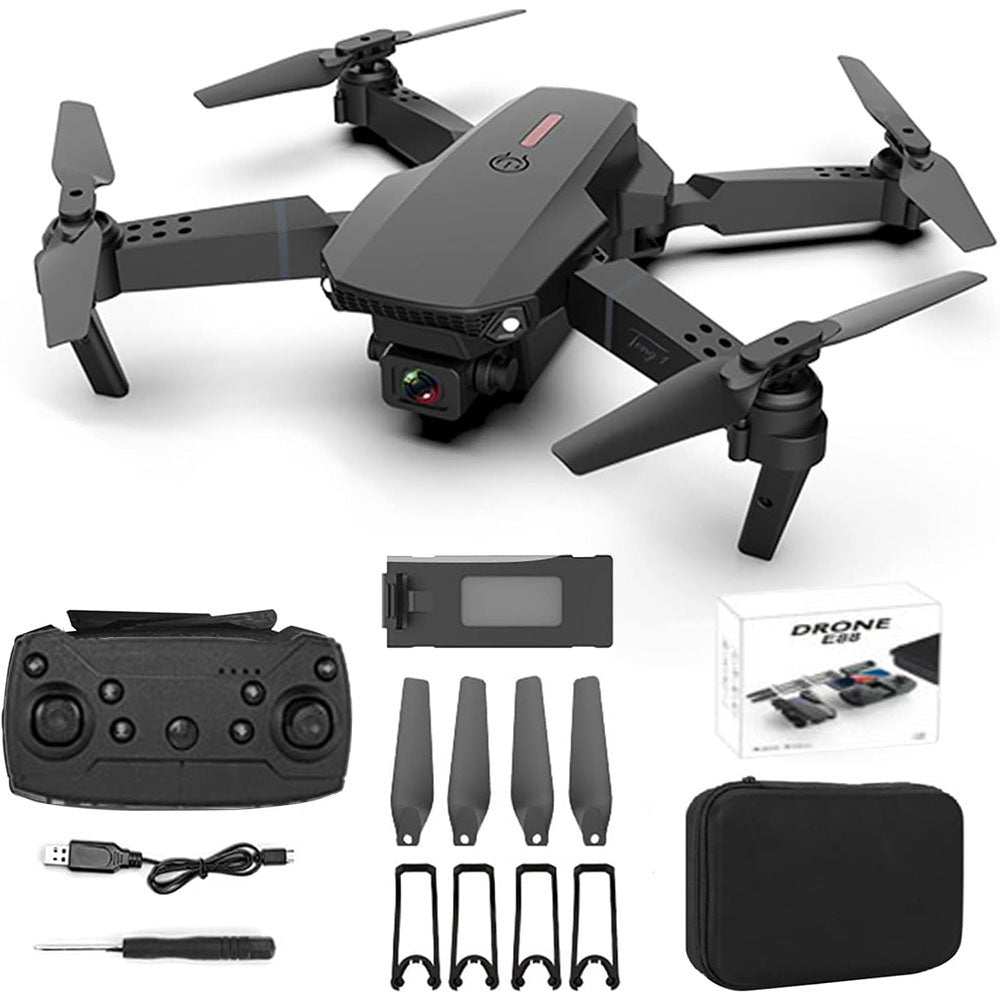 1080P Wide Angle Dual HD Foldable E88Pro 4K RC Drone