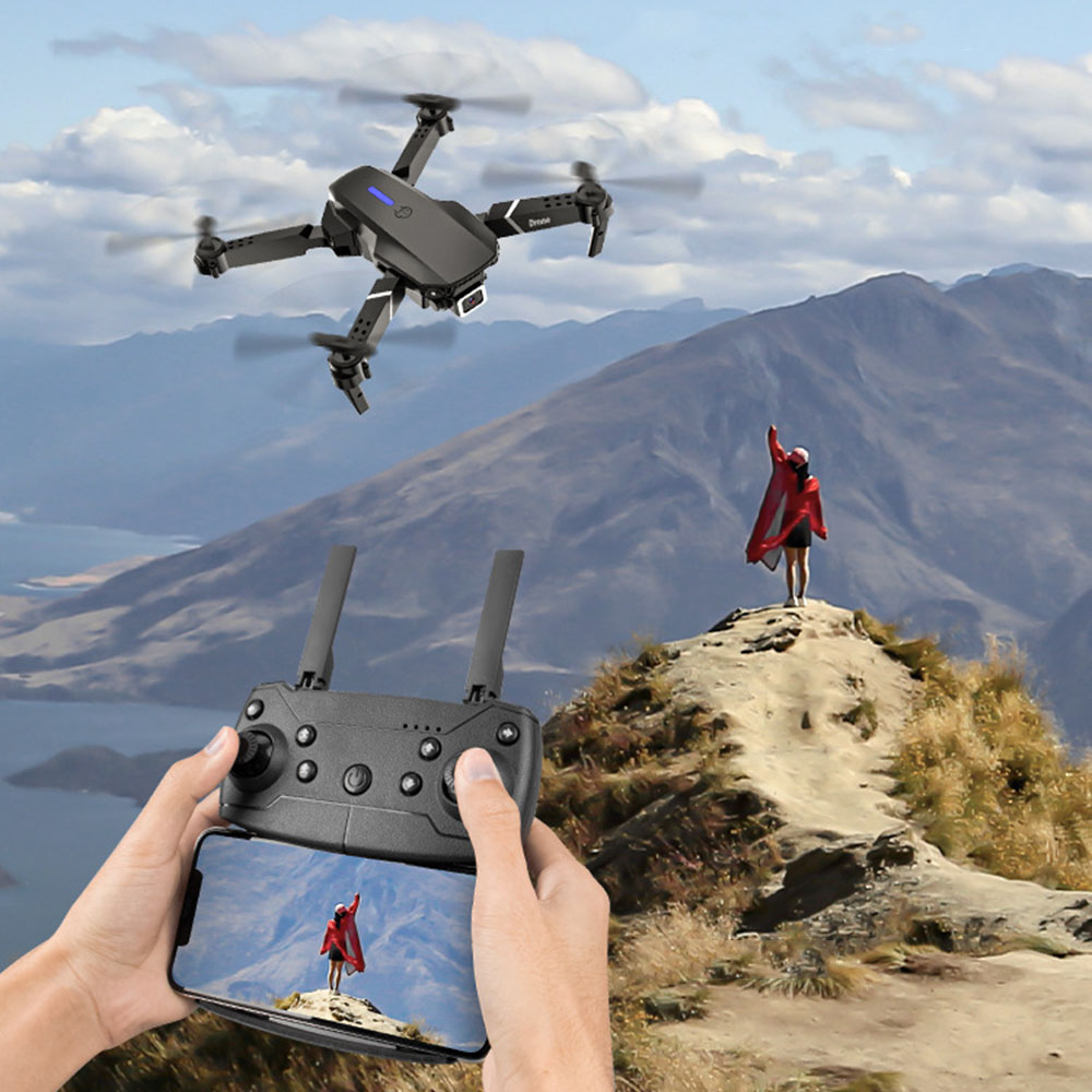 1080P Wide Angle Dual HD Foldable E88Pro 4K RC Drone