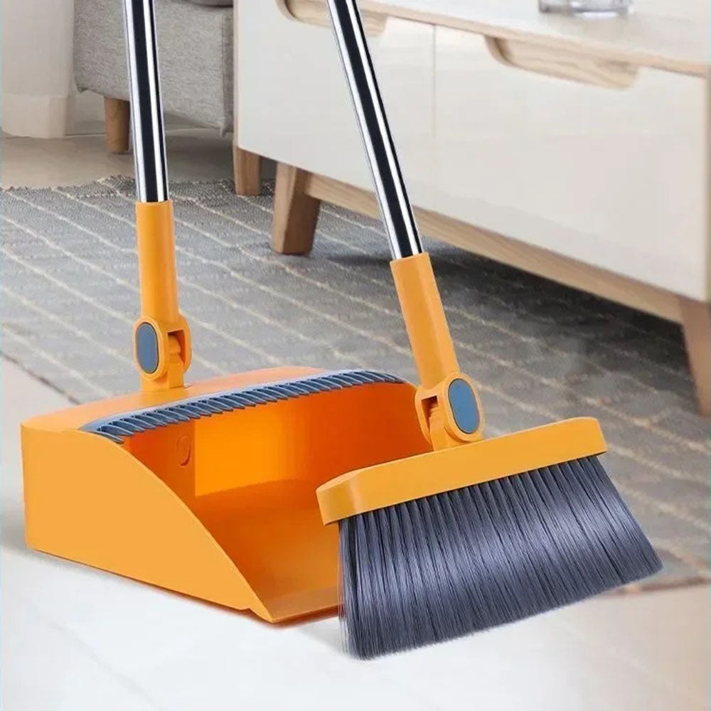 Convenient Magic Folding Broom and Dustpan Set for Easy Household Cleaning