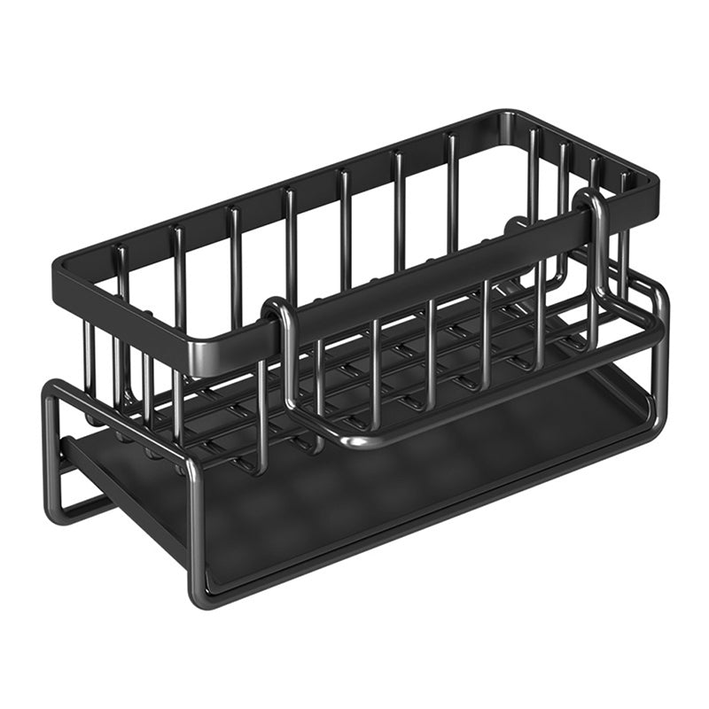 Multi-Functional Stainless Steel Sink Organizer with Drain Rack