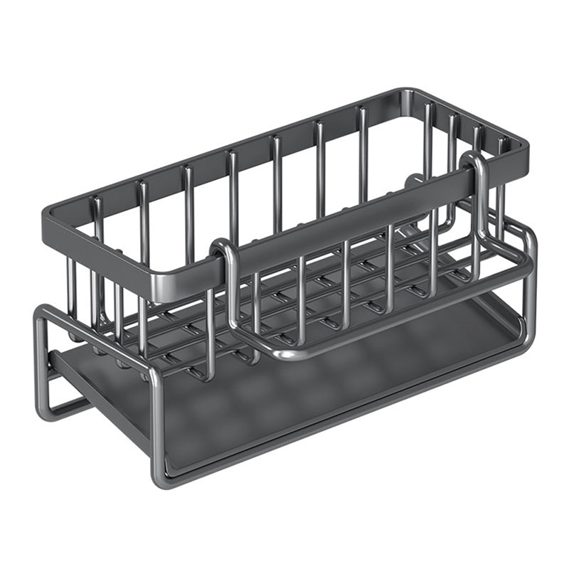 Multi-Functional Stainless Steel Sink Organizer with Drain Rack