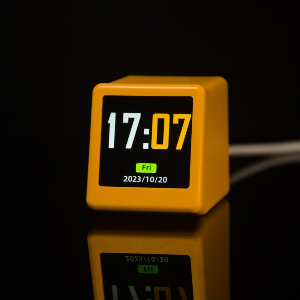 Small Portable Smart WiFi Weather Station Temperature Humidity Time Alarm Clock