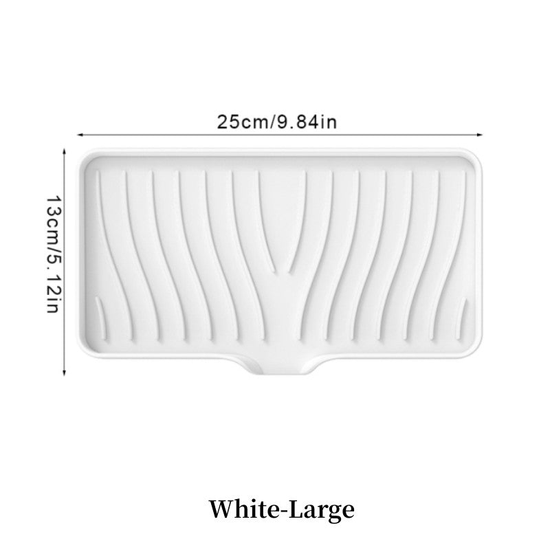 Free Punch Silicone Drain Soap Box Anti-slip Sink Tray