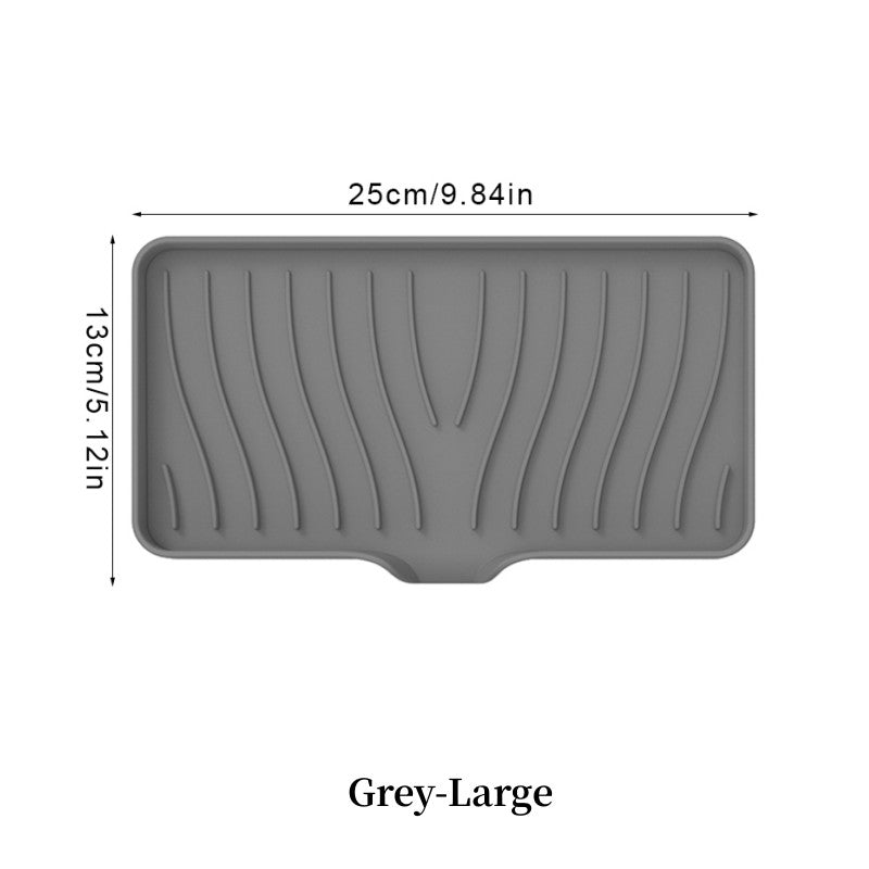 Free Punch Silicone Drain Soap Box Anti-slip Sink Tray