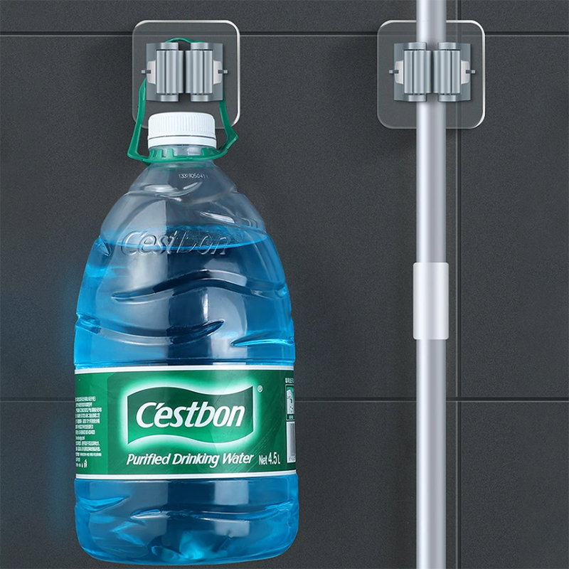 4PCS Wall Mounted Mop Organizer Holder