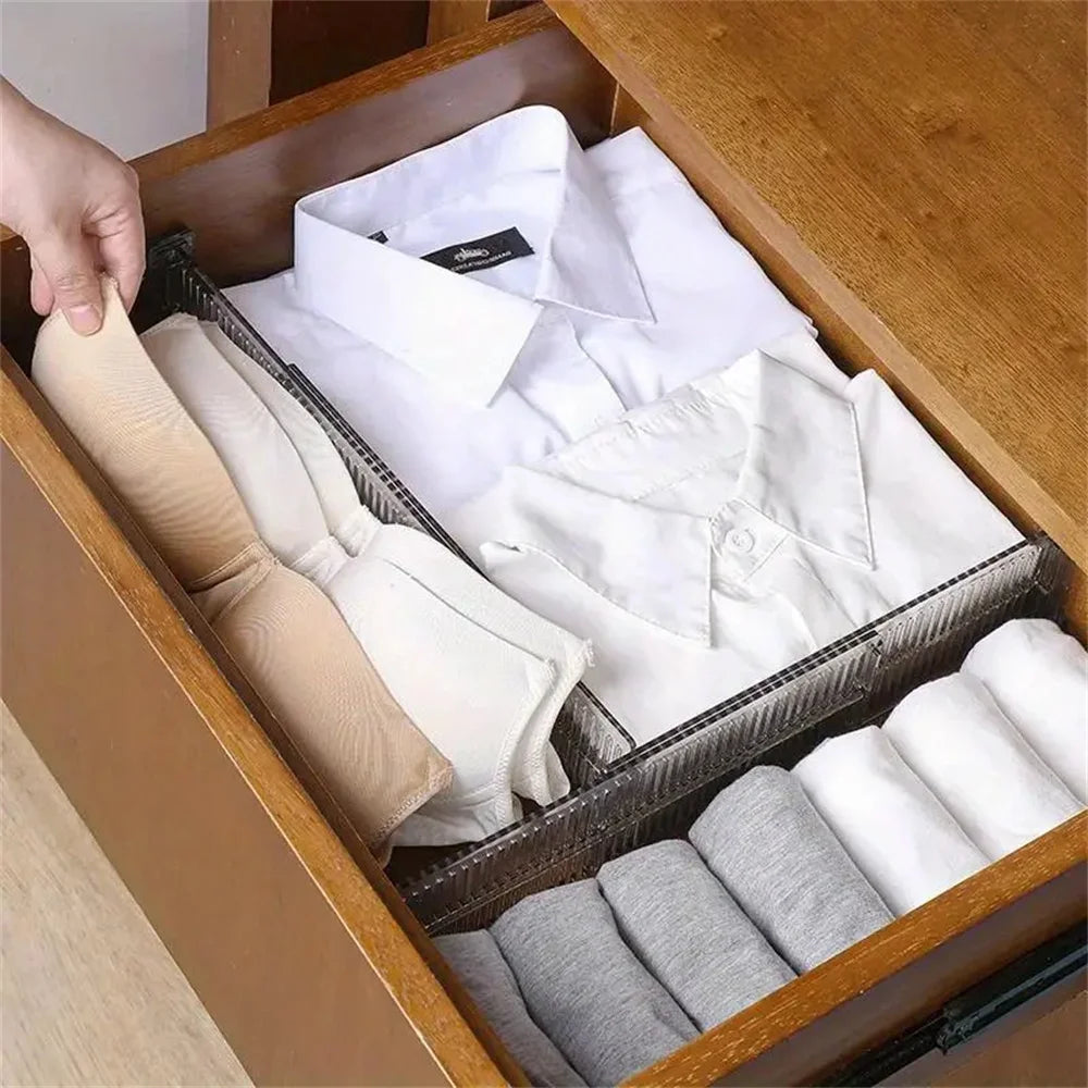2pcs Adjustable Clapboard Drawer Divider Partition