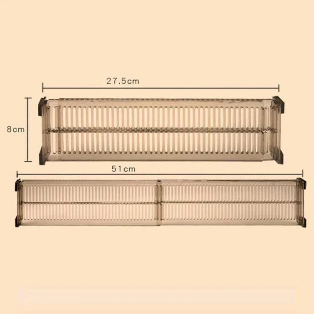 2pcs Adjustable Clapboard Drawer Divider Partition