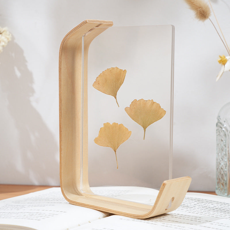 Acrylic Wooden Photo Frame Herbarium Display Frame