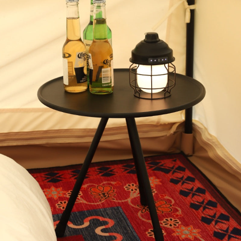 Ultralight Portable Folding Camping Round Table with Optional Light Stand