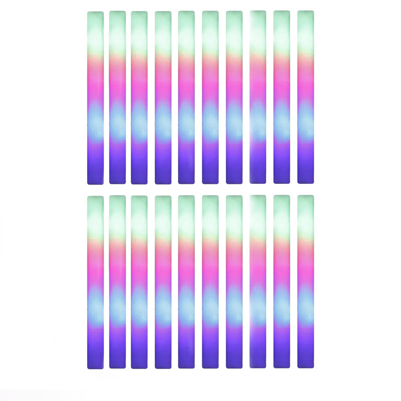 8/10/15/20pcs Colorful LED Glow Foam Sticks