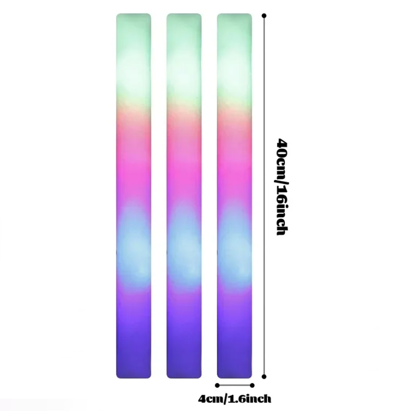 8/10/15/20pcs Colorful LED Glow Foam Sticks