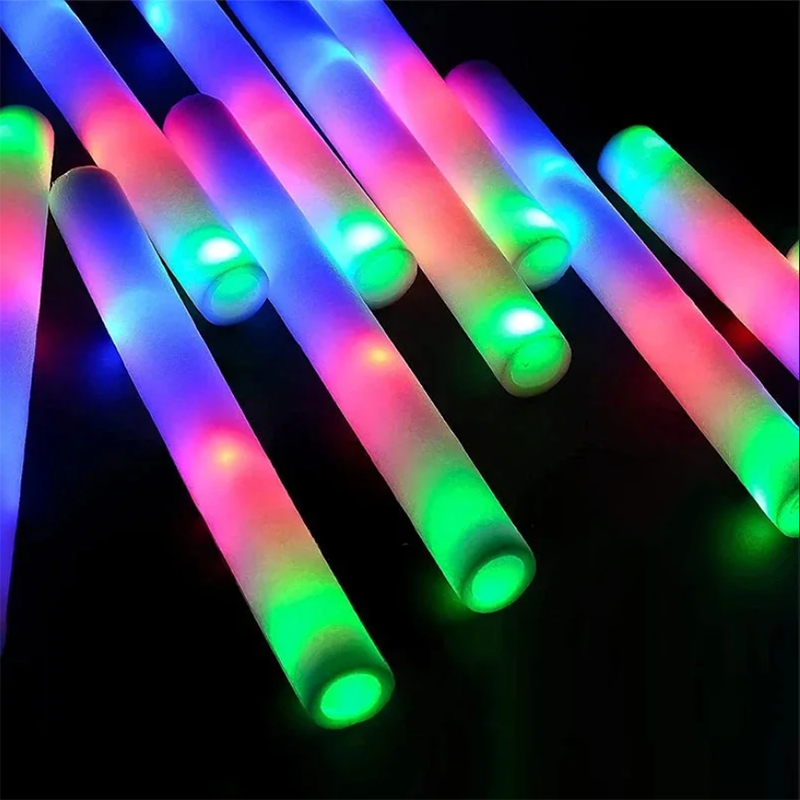 8/10/15/20pcs Colorful LED Glow Foam Sticks