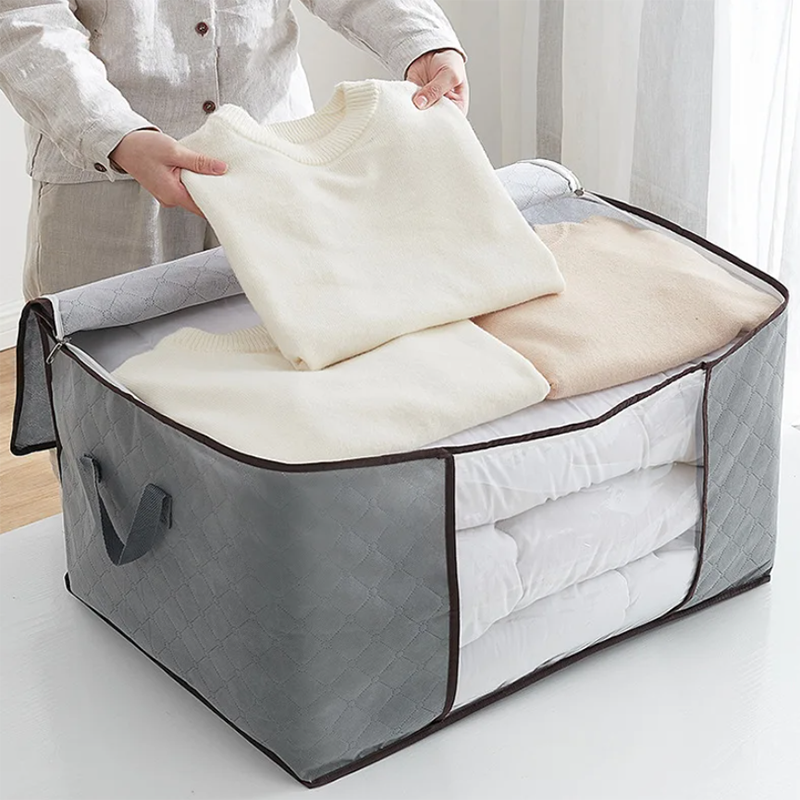 6-Piece Foldable Fabric Clothes Storage Container Bags