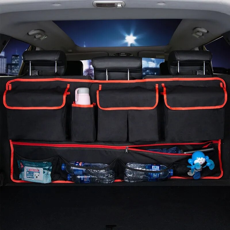 9 Pockets Oxford Back Seat Car Trunk Hanging Storage Bag Organizer