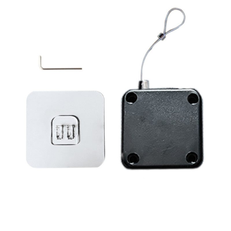 No Punching Automatic Door Closer Surface Door Stop Pull Cord