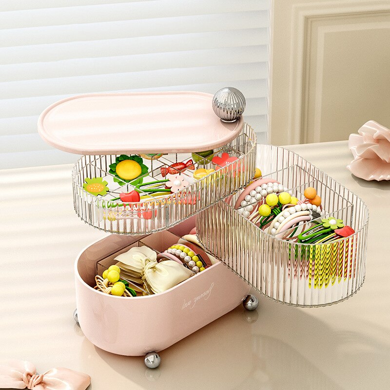 3 Layers Rotating Jewelry Storage Box