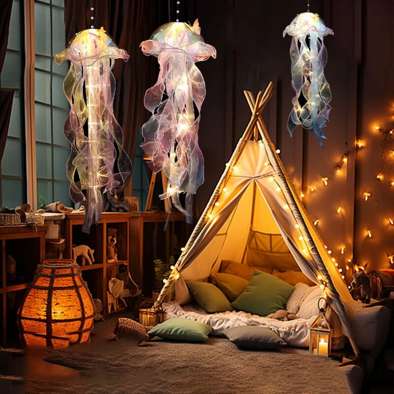 Colorful Gradient Jellyfish LED Light