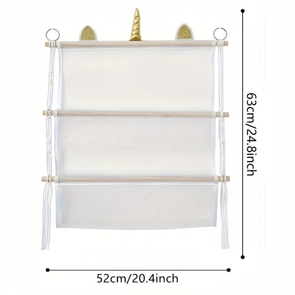 Bohemian Wall Hanging Plush Toy Organizer