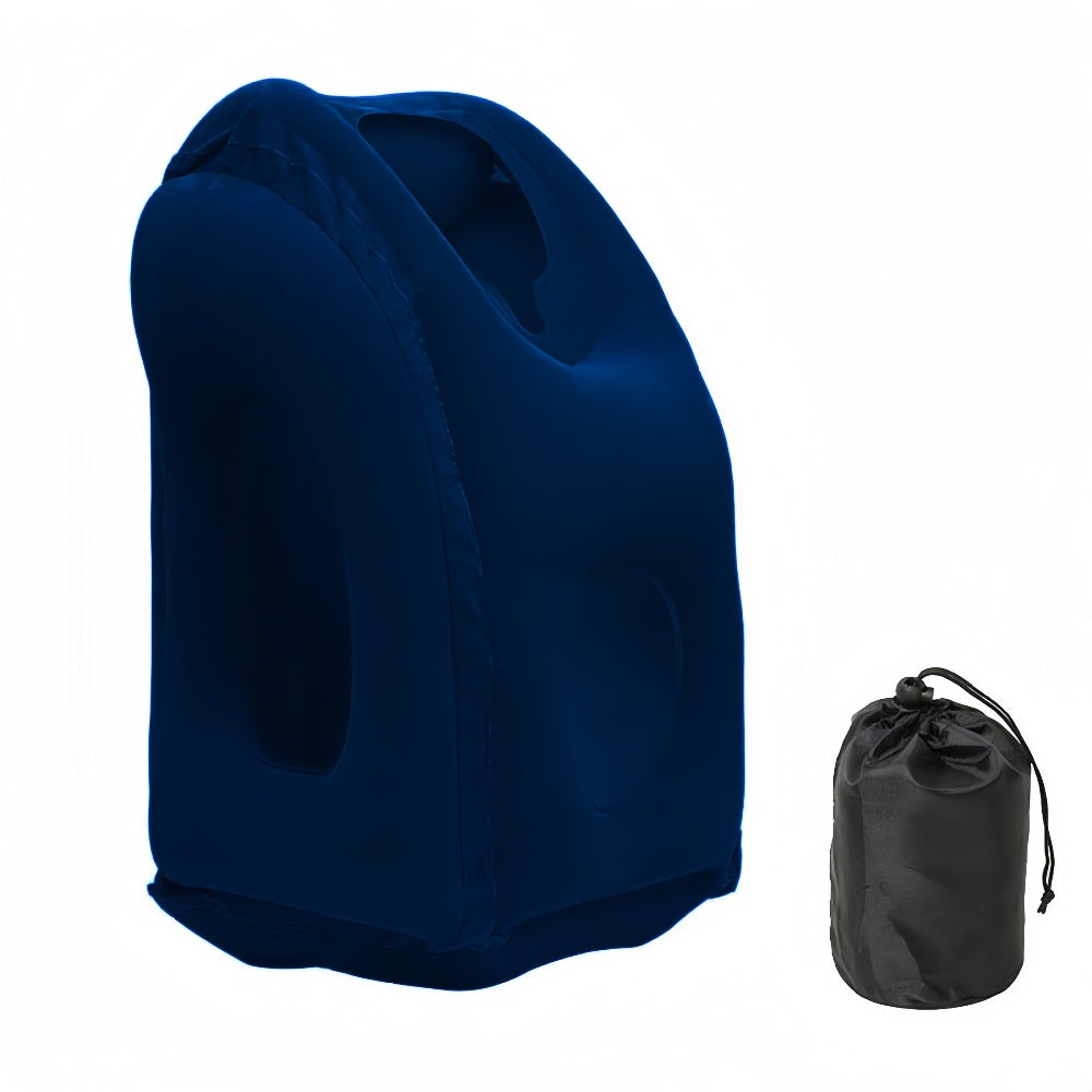 Portable Chin Support Inflatable Travel Neck Pillow Office Nap Rest Support Pillow