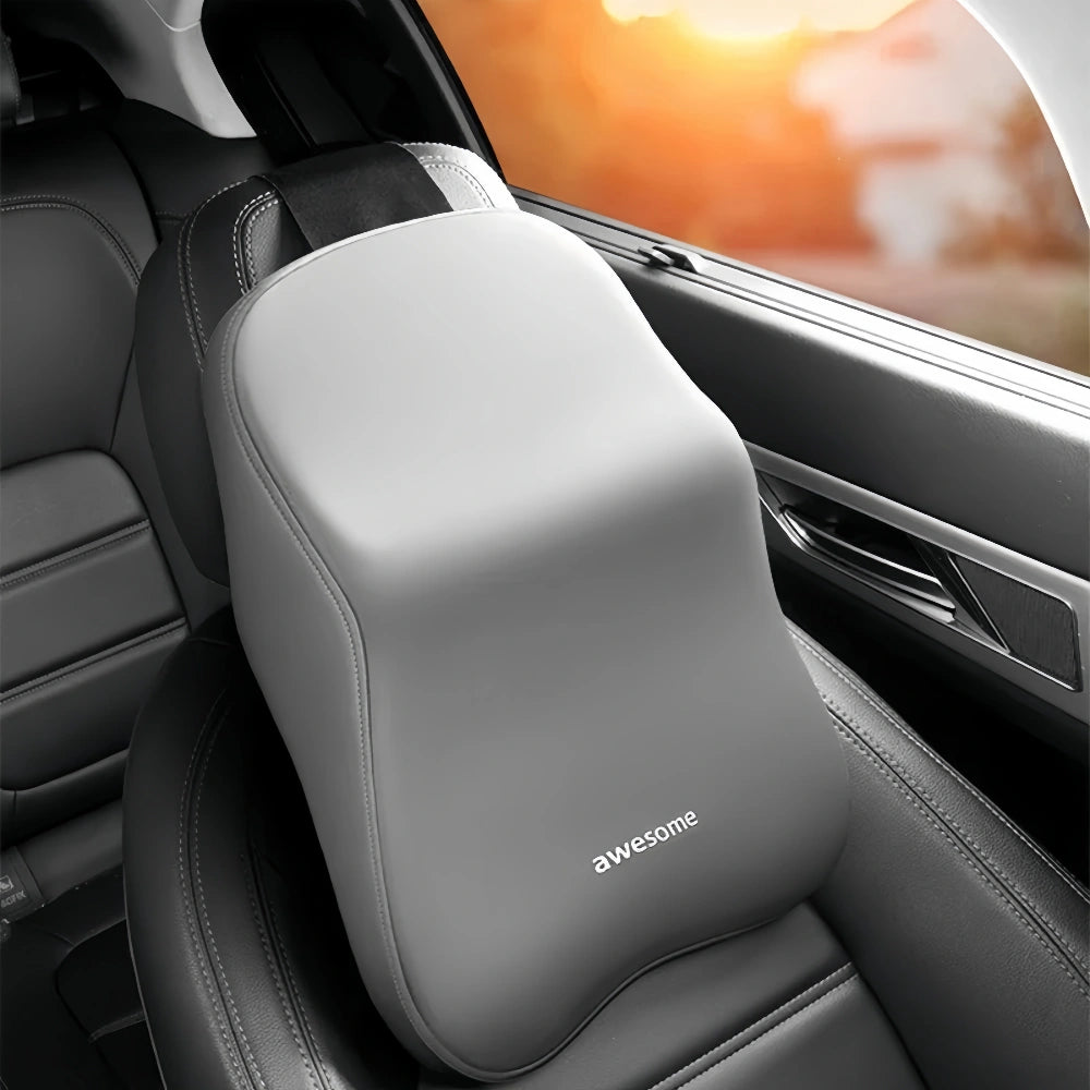 Car Lumbar Back Support Memory Foam Soft Headrest Neck Pillow Cushion