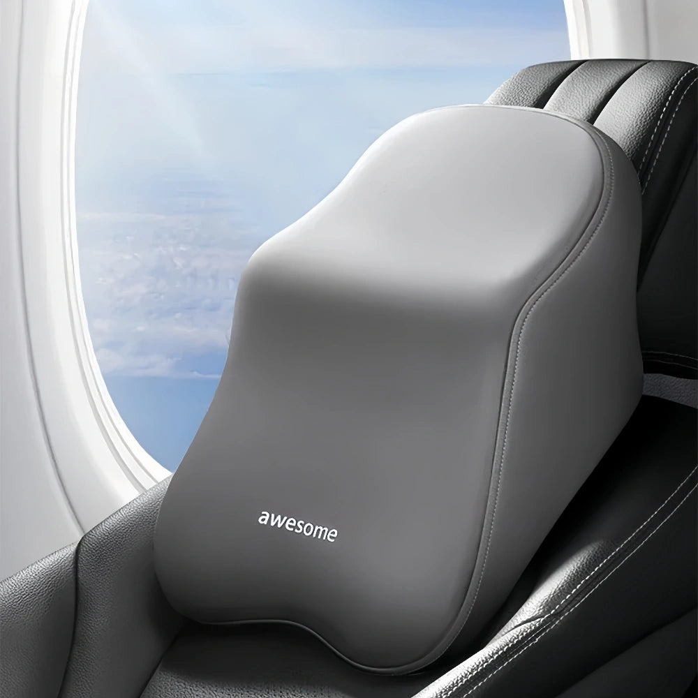 Car Lumbar Back Support Memory Foam Soft Headrest Neck Pillow Cushion
