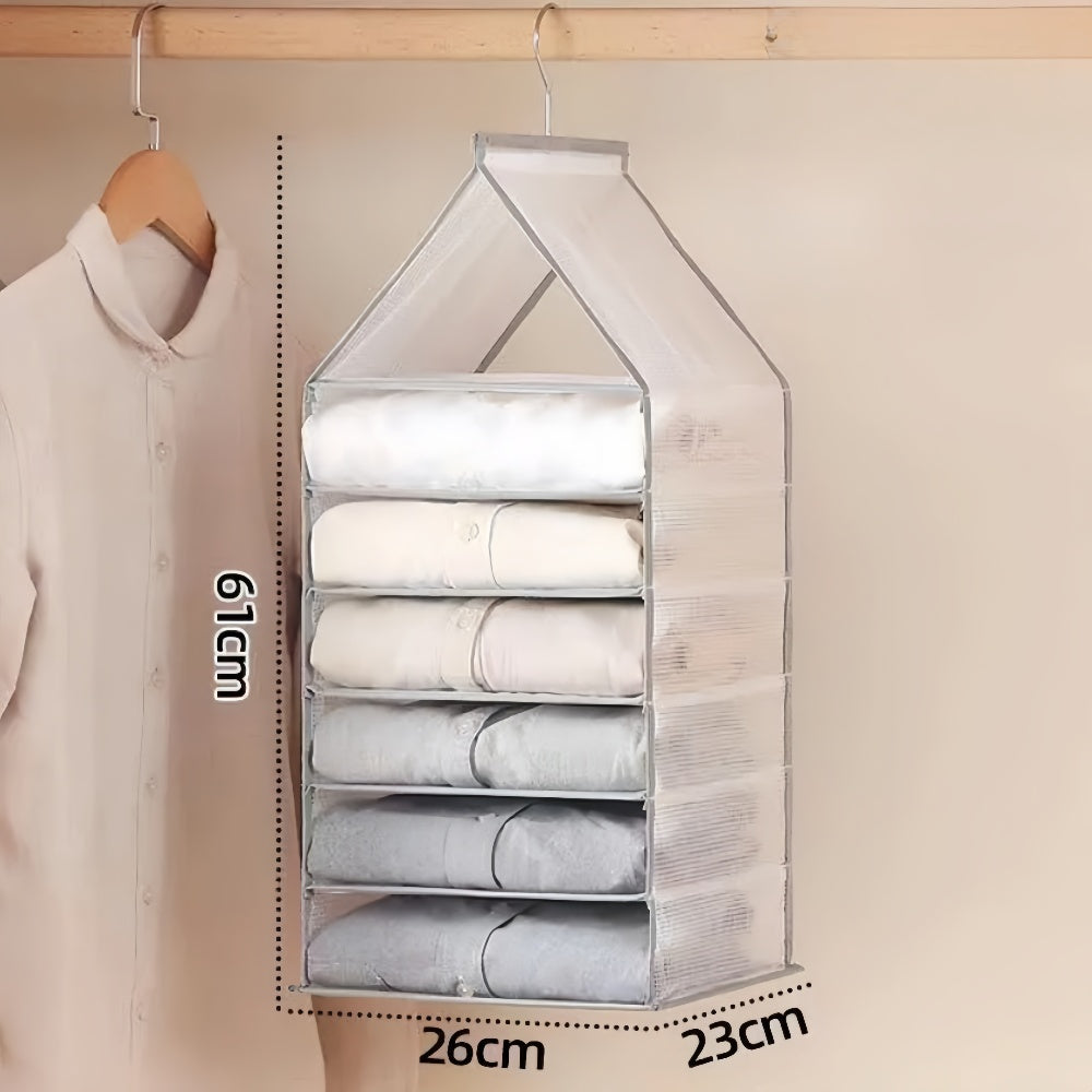Wardrobe Hanging Storage Bag Cabinet Organizer