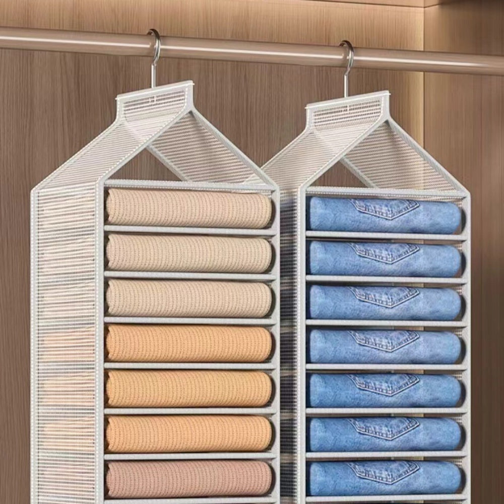 Wardrobe Hanging Storage Bag Cabinet Organizer