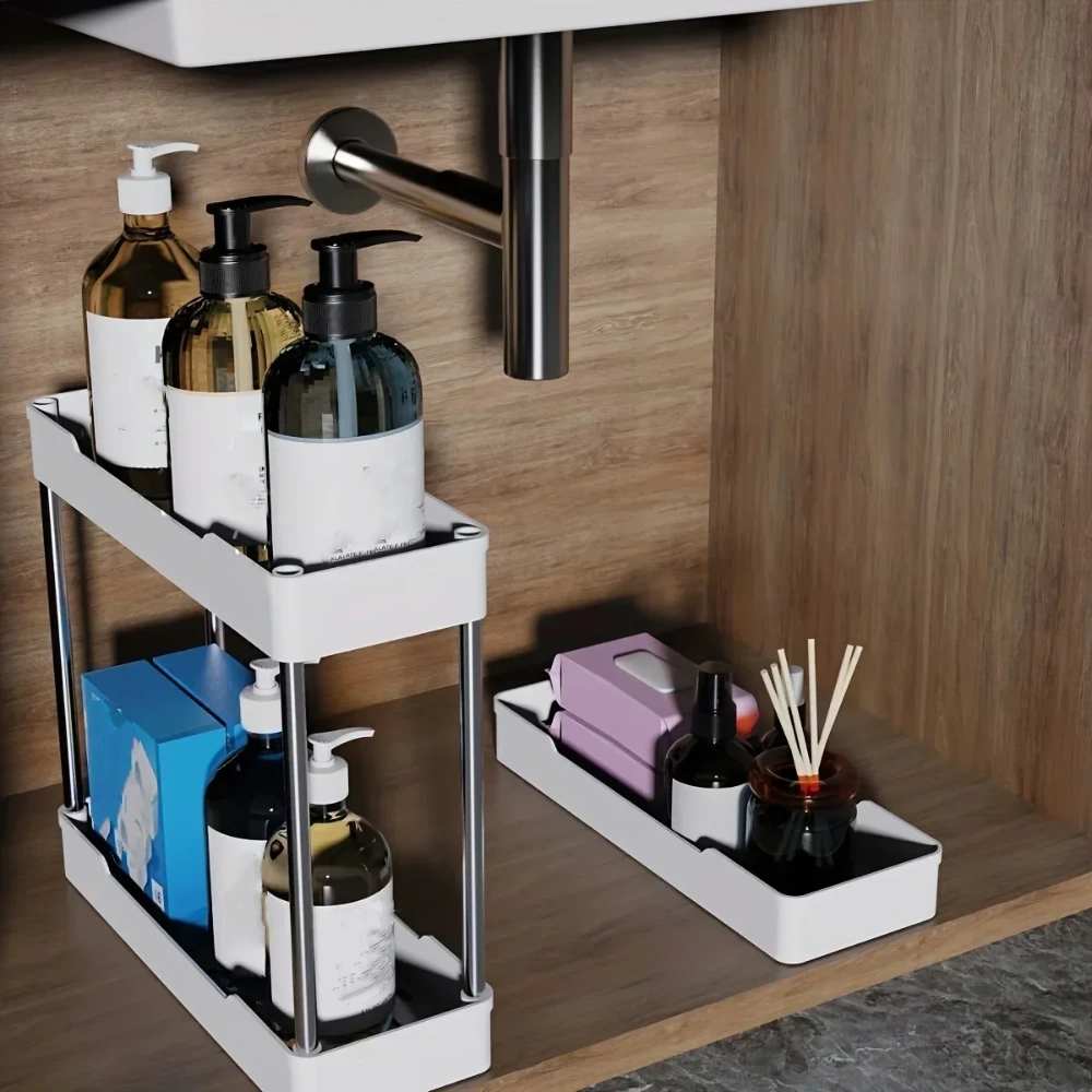 Multi-purpose Portable Bathroom Storage Rack on Wheels
