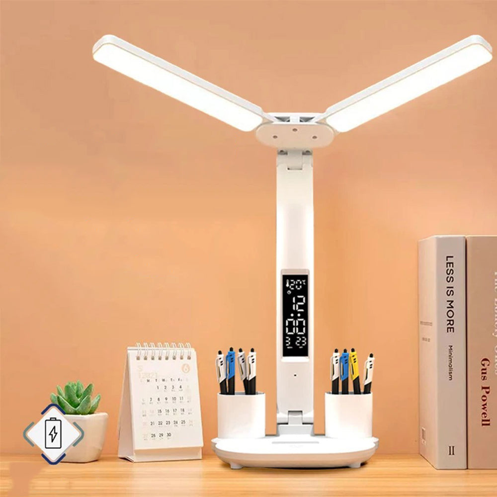 2 Heads 180 Rotate Foldable Eye Protection Desktop Reading Night Lights