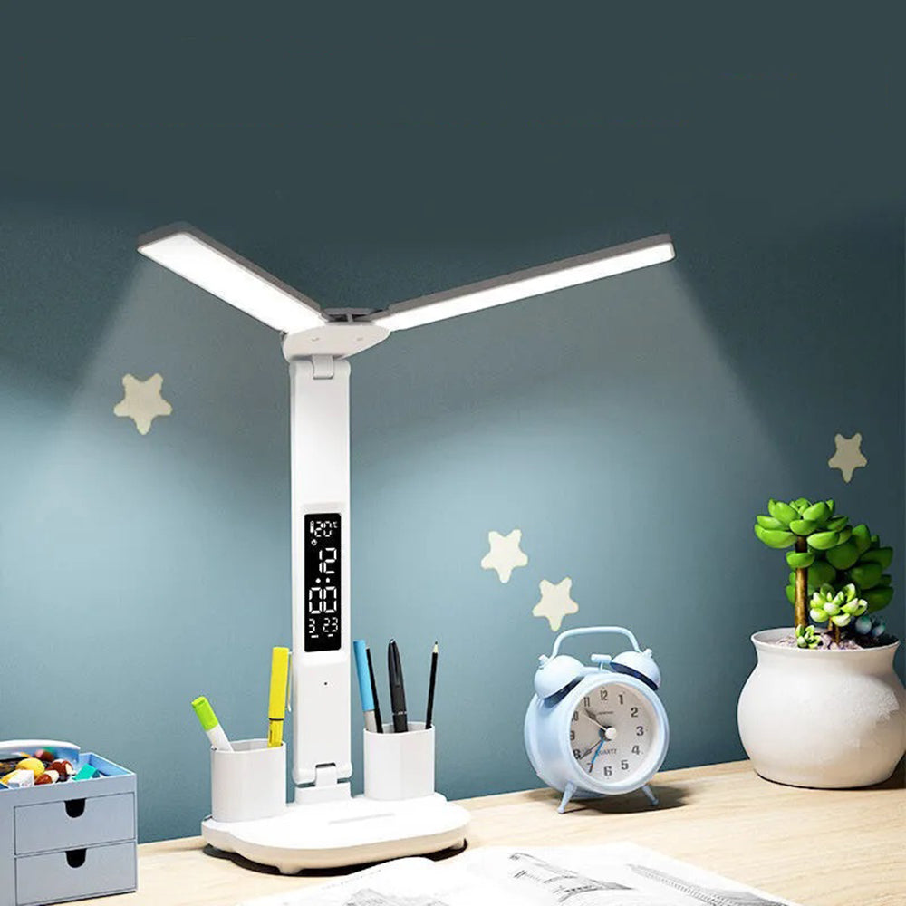 2 Heads 180 Rotate Foldable Eye Protection Desktop Reading Night Lights