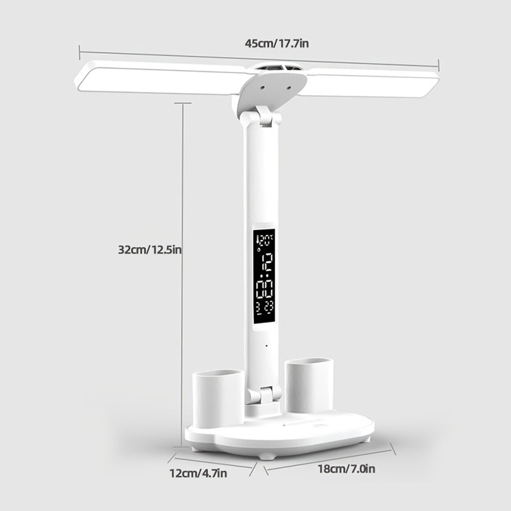 2 Heads 180 Rotate Foldable Eye Protection Desktop Reading Night Lights