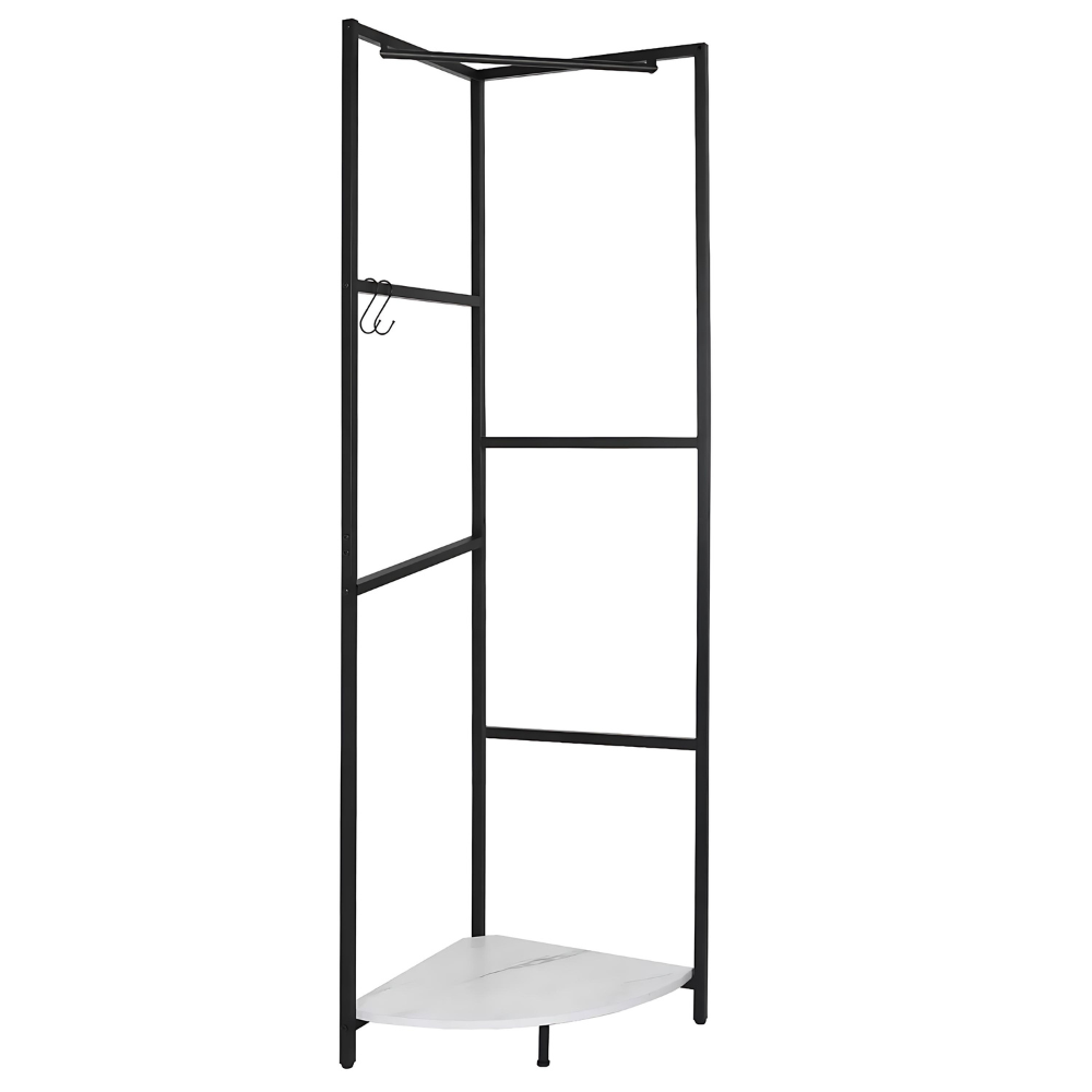 Corner Entryway Freestanding Hall Tree Coat Rack