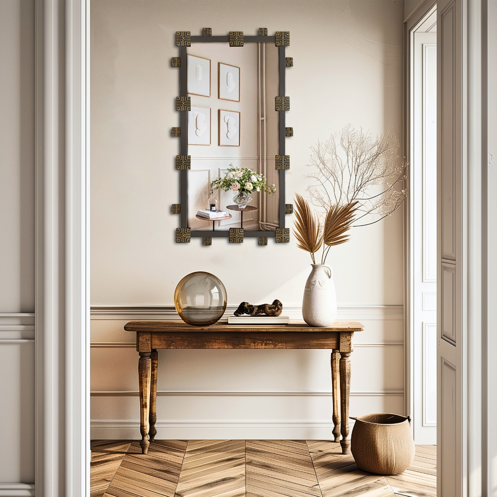 Vintage Industrial Metal Decorative Vanity Wall Mirror