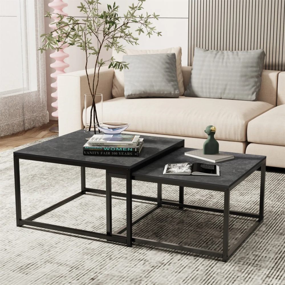 Modern Nesting Coffee Table Set