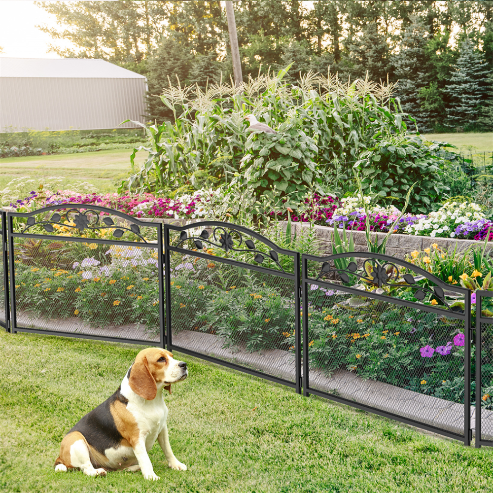 Premium Foldable 8-Panel Metal Dog Playpen with Gate