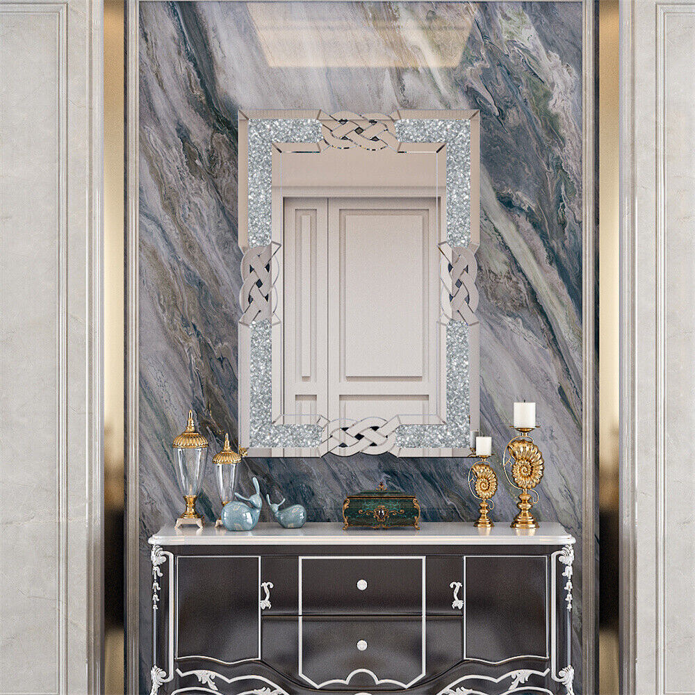 Modern Crystal Crush Diamond Mirror