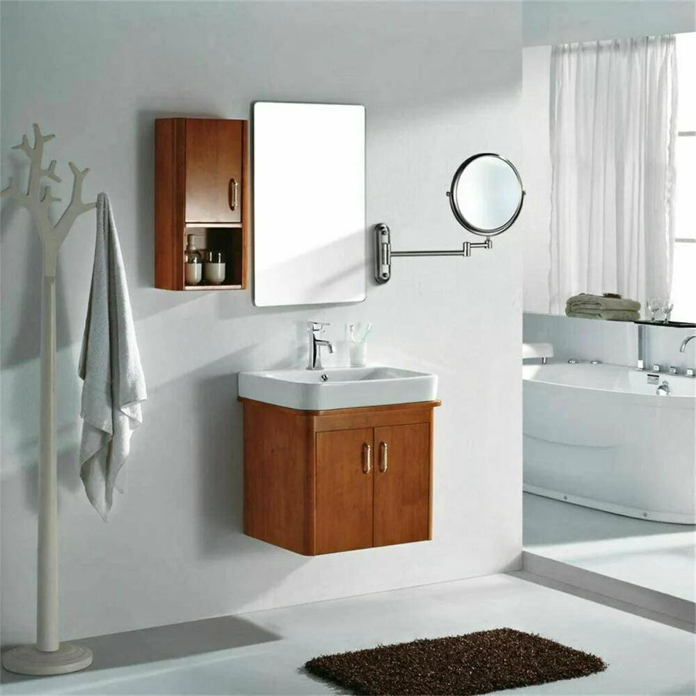 Double-Sided 5X/10X Magnifying Makeup Mirror with Swivel Arm for Optimal Viewing Angle