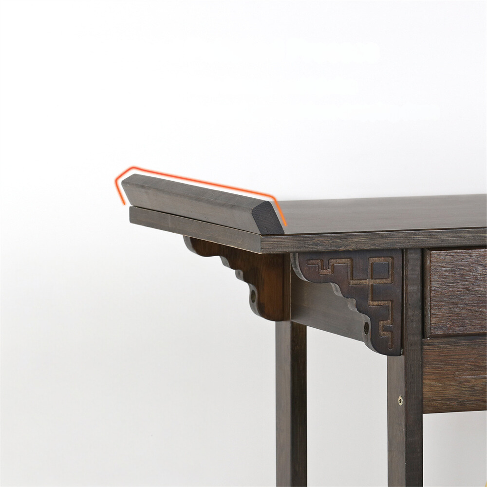 Vintage Wood Console Table with Drawer for Entryway or Living Room