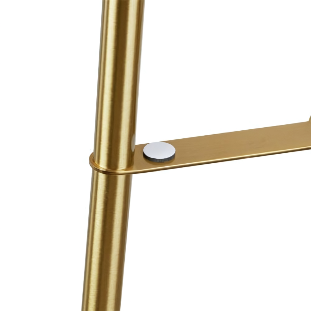 Tall Floor Lamp with 3-Tier Marble Shelves